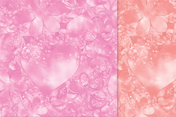 26 JPG Patterns with Hearts and Flowers