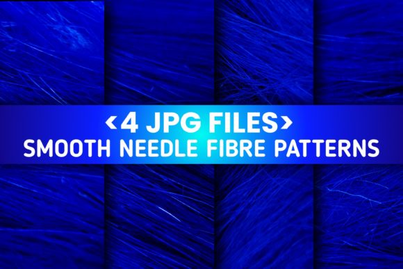 4 Set Blue Smooth Needle Fiber Patterns