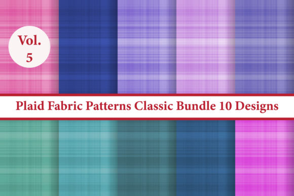 Plaid Fabric Patterns Classic Vol.5: Timeless Texture for Modern Digital Workflows