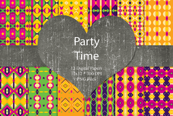 Summer Colorful Party Seamless Patterns