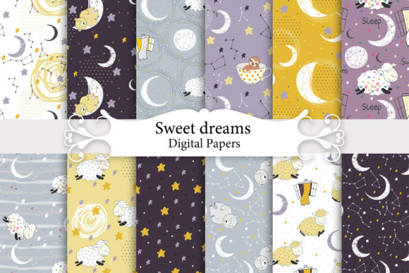 Sweet Dreams. Seamless Patterns. — Digital Papers That Work as Hard as You Do