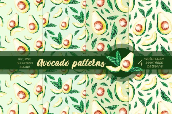 Watercolor Avocado Patterns: Strategic Design Assets for Purpose-Driven Creators
