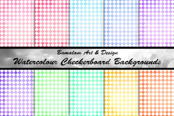 Watercolour Checkerboard Patterns: Where Artistic Texture Meets Modern Design Versatility